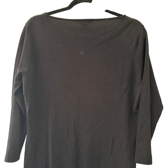 Black Long Sleeve Sweater With Sequin Champagne Glass By Sweaterworks - XL - Picture 7 of 7